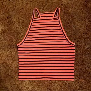 Cropped halter top
